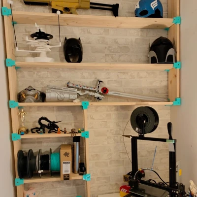 Góc nối để làm kệ bằng thanh gỗ 90º và T