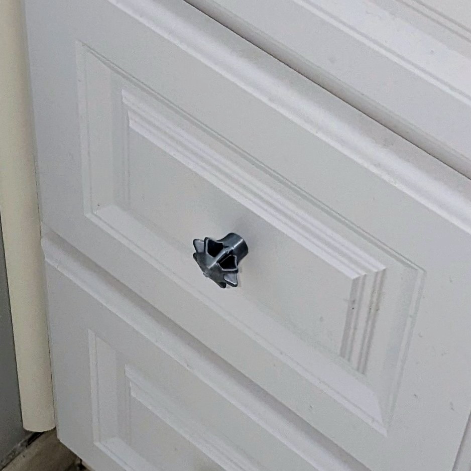 Núm vặn ngăn kéo hoặc tủ, thiết kế 1 và 2