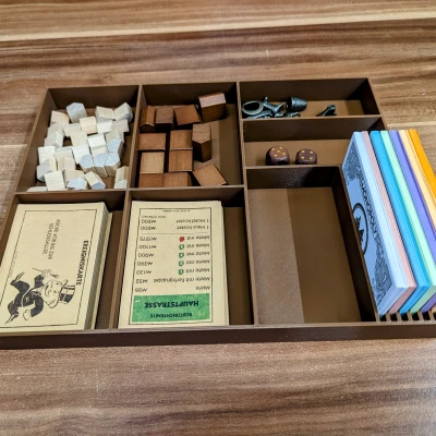 Bộ Sắp Xếp Monopoly Gỗ Kiểu Cũ