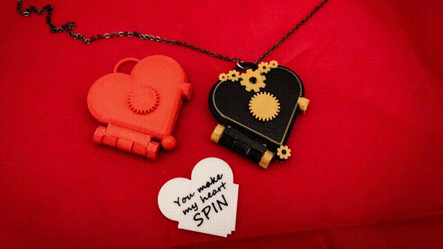 Mặt Dây Chuyền Fidget Valentine Cổ Điển