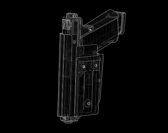 Bao da cho Glock 19 kèm đèn pin