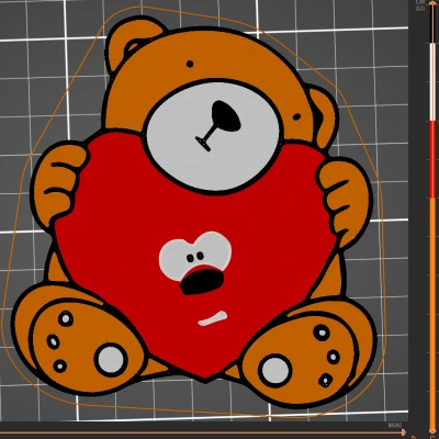 Móc Khóa Gấu Bông Valentine