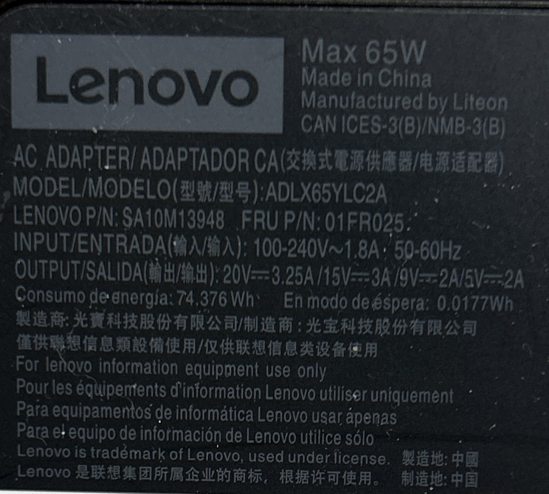 Dây quấn cáp cho củ sạc Lenovo 65W USB-C