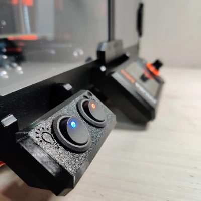 Cánh tay gắn công tắc đèn & quạt tùy chỉnh