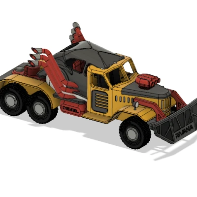 Yellow Zil War Rig - Phần 1 Cabin/Prime Mover/Xe kéo