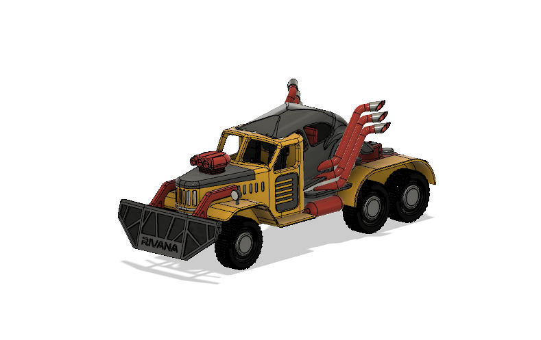 Yellow Zil War Rig - Phần 1 Cabin/Prime Mover/Xe kéo