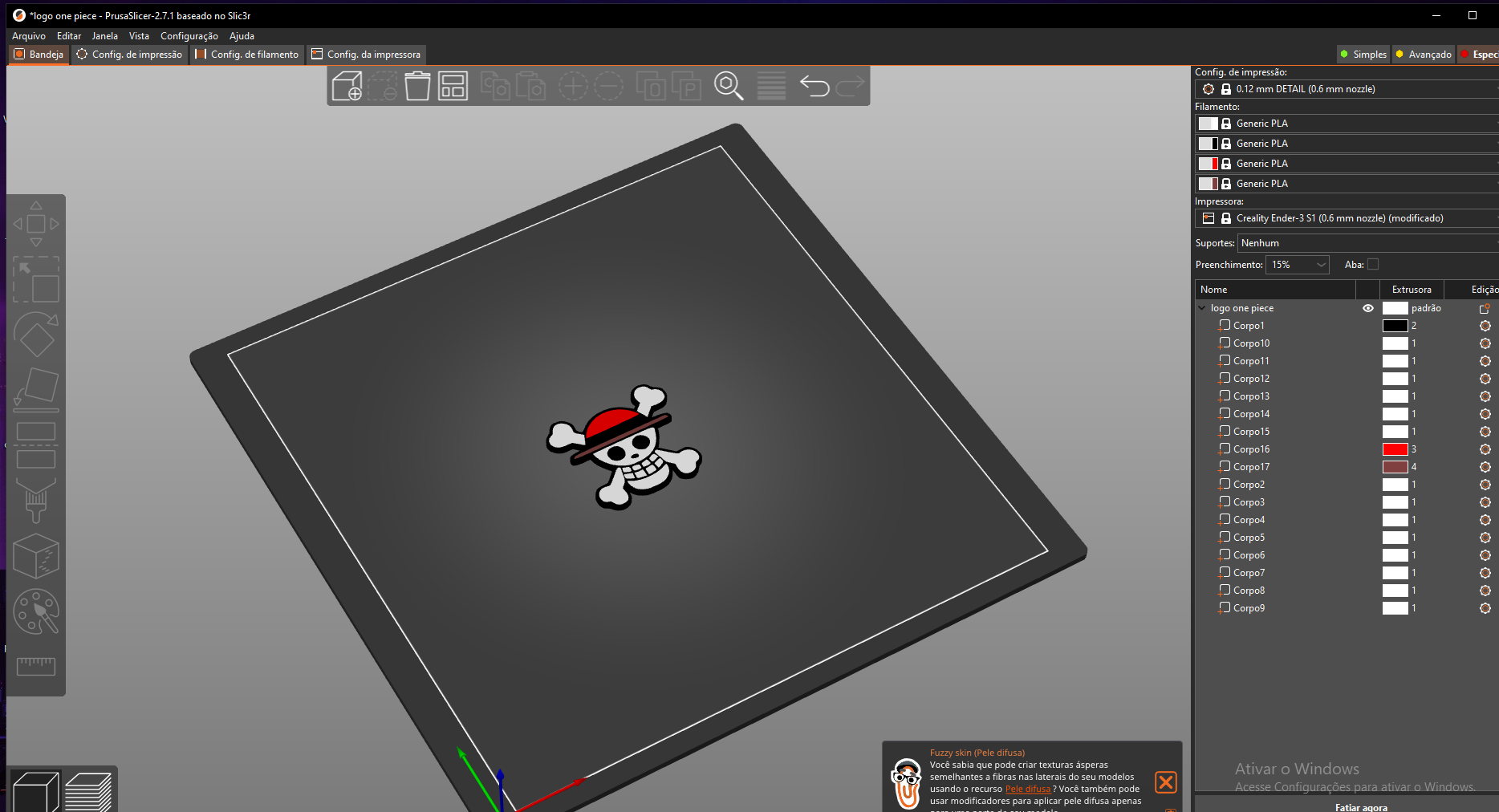 Logo One Piece - Mẫu In 3D