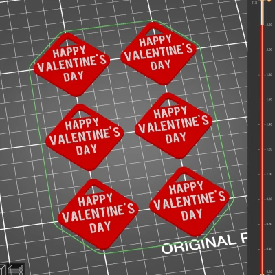 Thẻ Chúc mừng Ngày Valentine ♡♡ Bản 1 Màu + Bản MMU