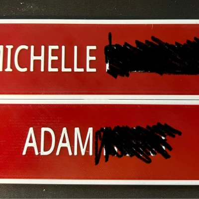 Bảng tên/biển tên cho văn phòng/ô vuông có bộ giữ lồng vào nhau