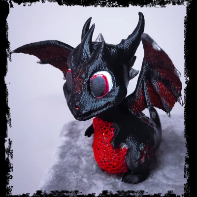 Rồng Con Với Vảy Voronoi