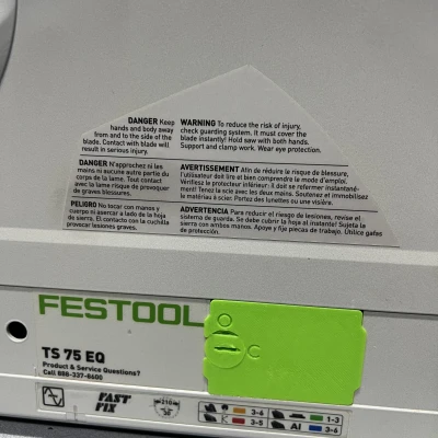 Tấm Che Khóa Cho Cưa Ray Festool TSC 55 và TS 75