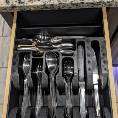 Khay Đựng Dao Dĩa Bạc