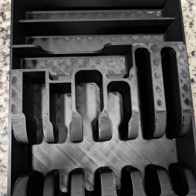 Khay Đựng Dao Dĩa Bạc