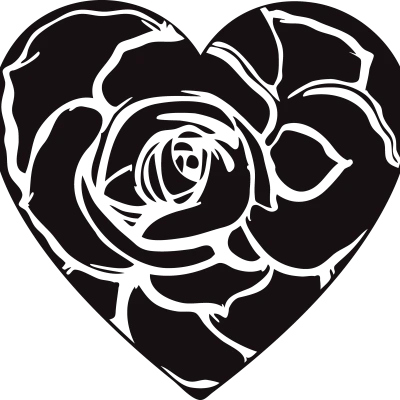 Trái Tim Kèm Hoa Hồng