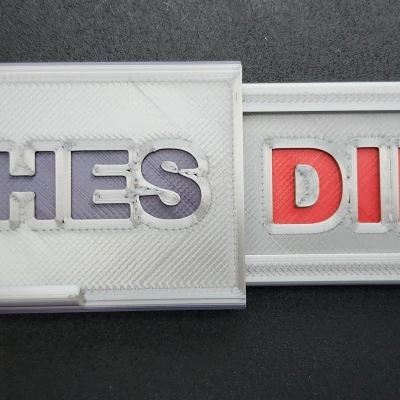 Biển báo máy rửa chén Sạch/Dơ