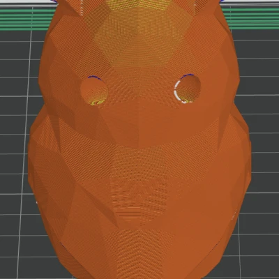 Móc Khóa Cú Phong Cách Low Poly Dễ Thương