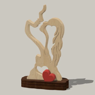 Tượng Valentine Sẵn Sàng Trao Nụ Hôn