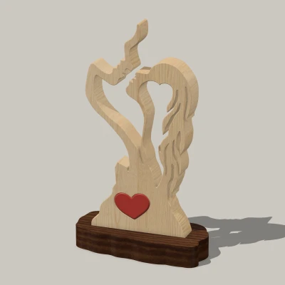 Tượng Valentine Sẵn Sàng Trao Nụ Hôn