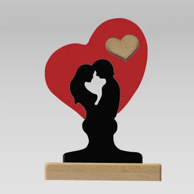 Tượng Cặp Đôi Ôm Nhau "Ghép Hình" Valentine