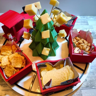 Mô hình Christmas Carousel - Vòng xoay Giáng Sinh