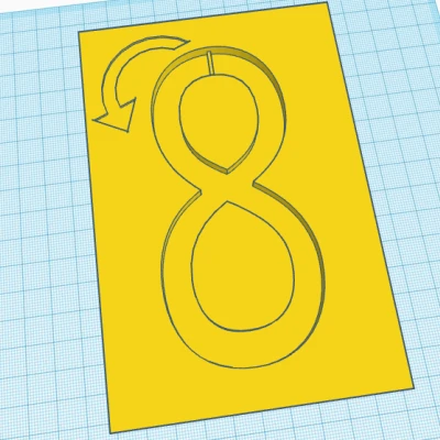 Tấm Bảng Từ Tập Viết Số 8 - Phiên Bản Số Tám