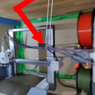 Giá đỡ/Móc giữ ống Bowden/PTFE cho Bambulab A1 / A1 Mini