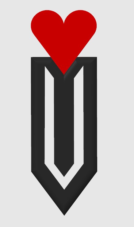 Dấu Trang Hình Tim Nhân Ngày Valentine