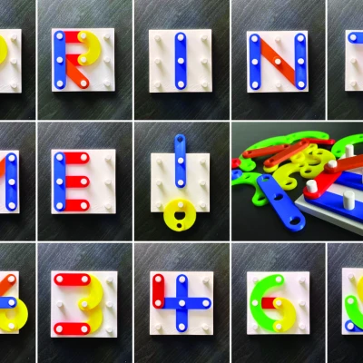 Chữ Cái & Số: Khối Ghép Hình Sáng Tạo