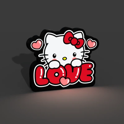 Hộp Đèn LED Hello Kitty Yêu Thương