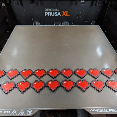 Trái Tim Minecraft Đa Sắc