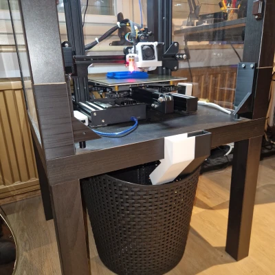 Cái dẫn rác cho bàn Ikea Lack