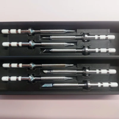 Khay Gridfinity đựng mũi hàn Pinecil