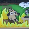This Is Fine - Máy In 3D Bốc Cháy - Hộp Bóng Đổ - Thumbnail 2