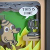 This Is Fine - Máy In 3D Bốc Cháy - Hộp Bóng Đổ - Thumbnail 3