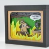This Is Fine - Máy In 3D Bốc Cháy - Hộp Bóng Đổ - Thumbnail 4