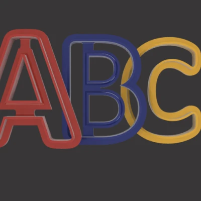 Bộ khuôn cắt bánh quy chữ cái Alphabet