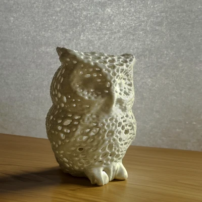 Mô Hình 3D: Chú Cú Voronoi Dễ Thương