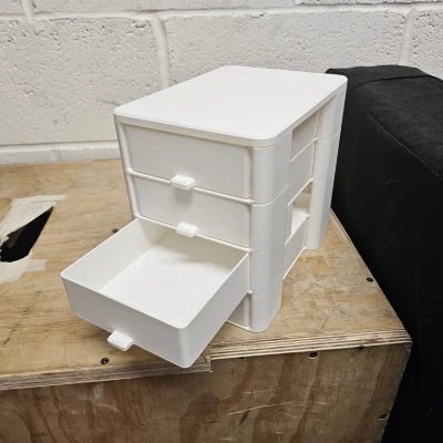 Hệ thống lưu trữ xếp chồng module tương thích Gridfinity