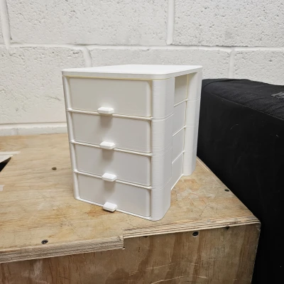 Hệ thống lưu trữ xếp chồng module tương thích Gridfinity