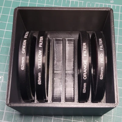 Hộp #gridfinity Đơn Giản Cho Kính Lọc Ảnh 62mm