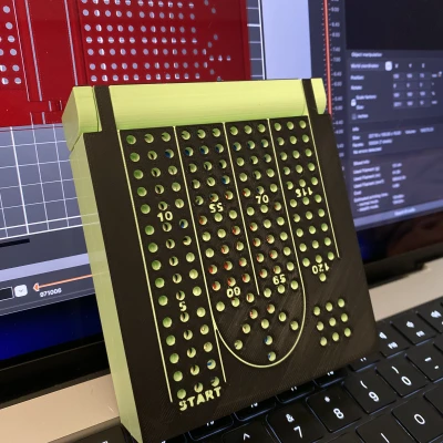 Bàn Cờ Cribbage Gấp Gọn