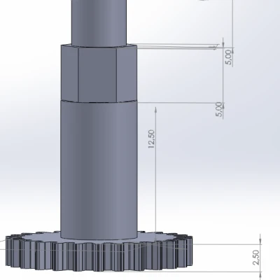 Land Buster 1:12 bộ phận lái trợ lực 26