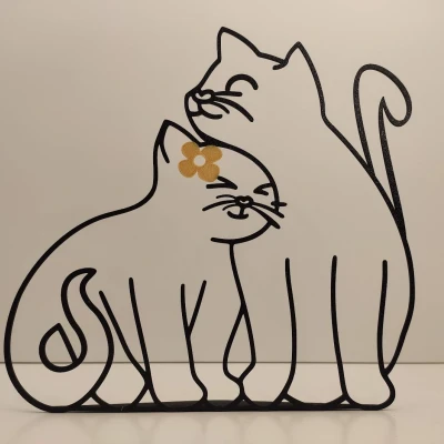 Tượng Mèo Con Yêu Thương