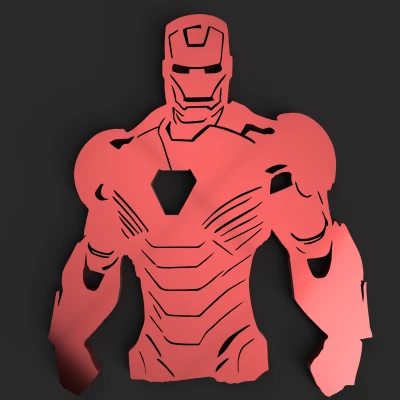 Trang trí tường Iron Man 2D