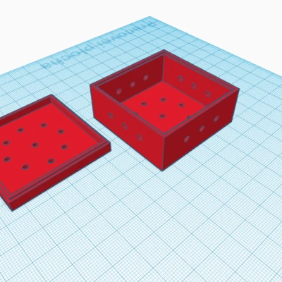 Hộp Đơn Giản Có Nắp Và Lỗ