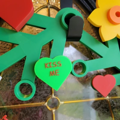 Trái tim nhắn nhủ LEGO cho Vòng hoa Valentine