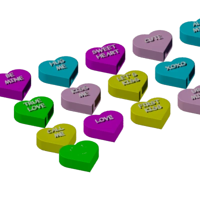 Trái tim nhắn nhủ LEGO cho Vòng hoa Valentine