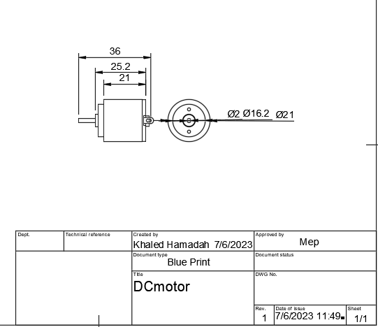 Động cơ DC 140 (Không Dùng Để In)
