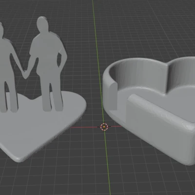 Hộp Trái Tim Đôi Dành Cho Cặp Đôi