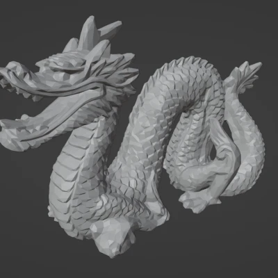 Rồng Stanford (low poly) - Bản phối lại